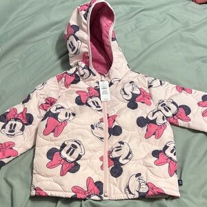 BabyGAP Kids Minnie Mouse Jacket - Pink and White